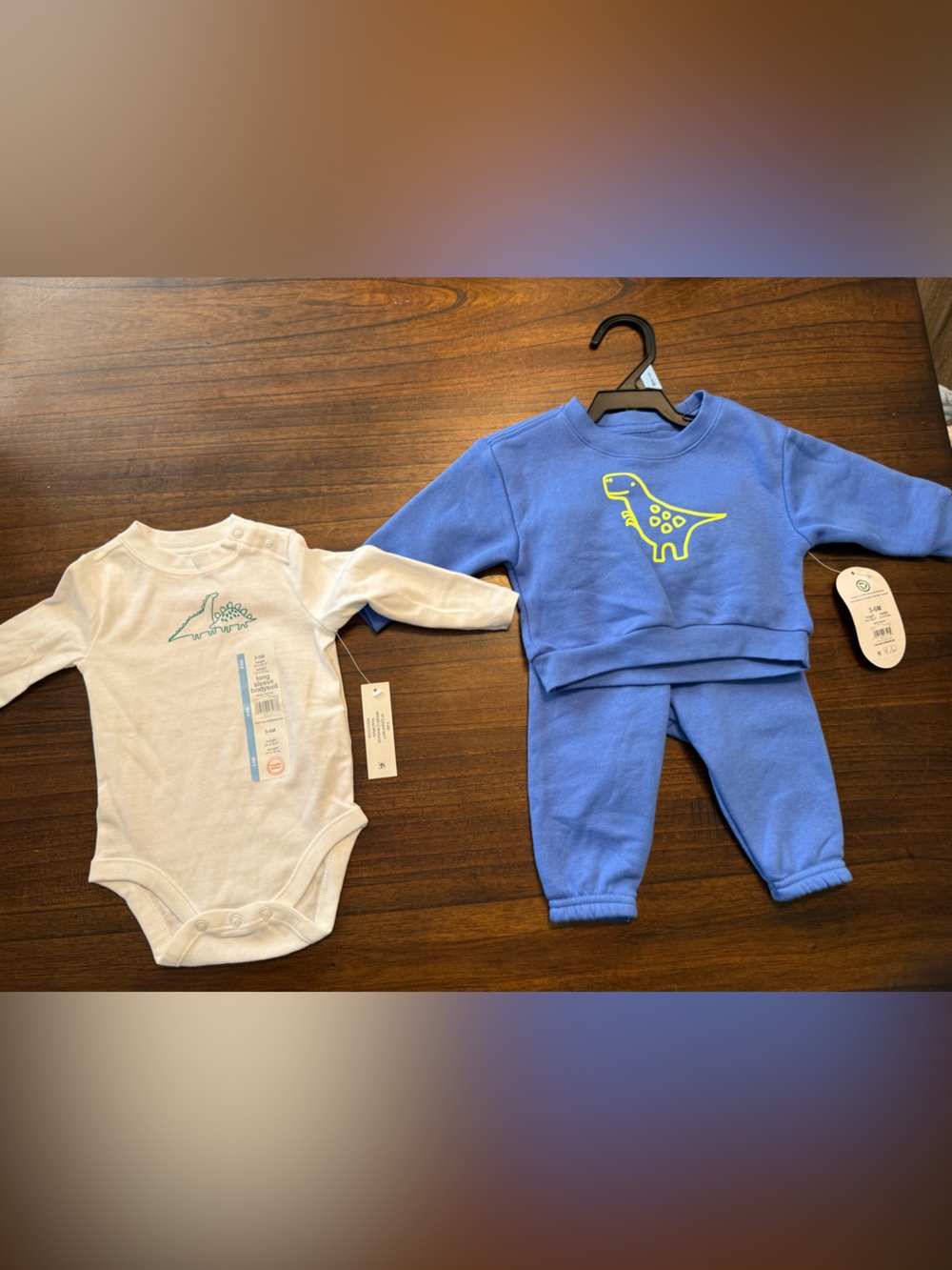 Dinosaur outfit and onesie bnwt